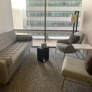 sherman oaks suite 1208, room 5, large tan sofa, two chairs