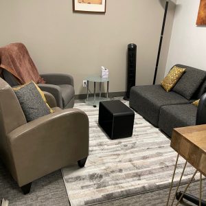 sherman oaks room 7 suite 1208, large dark brown sofa